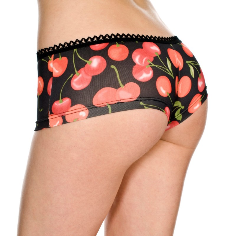 Shorty imprimé cerises - ML114BLR