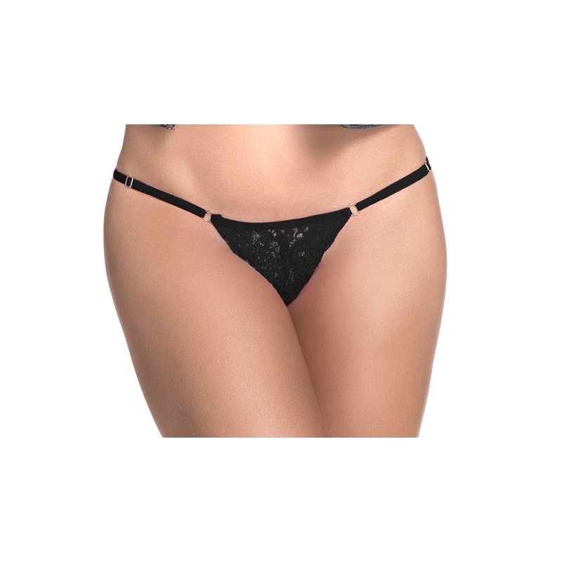 String dentelle noire - MAL107BLK