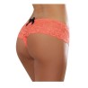 Shorty ouvert orange corail court en dentelle - DG7177COR