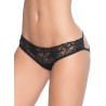 Culotte noire ouverte sexy style cage - MAL97BLK