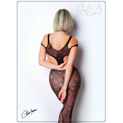 Body noir avec ouverture sexy - Le Numéro 3 - Collection Bodystocking - CM99003