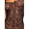 Ensemble sexy en dentelle avec jarretière - DG0383BLK