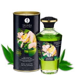  huile bio thé vert de massage chauffante comestible