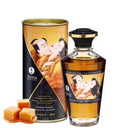  huile caramel de massage chauffante comestible 