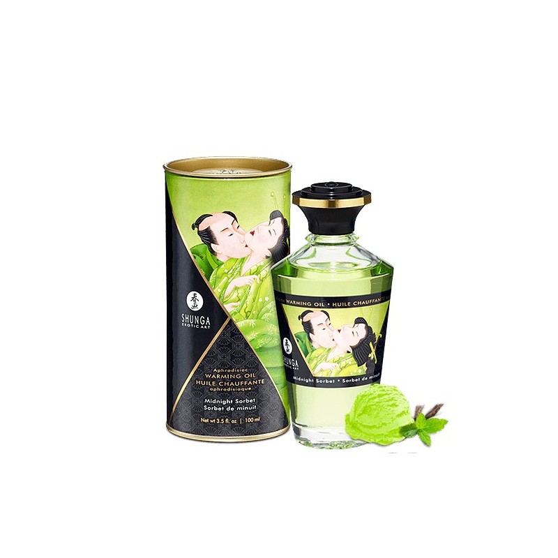 Huile chauffante sorbet de minuit melon comestible 100ml - CC812012