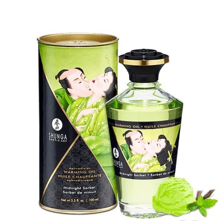 Huile chauffante sorbet de minuit melon comestible 100ml - CC812012