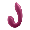 2 en 1 Vibromasseur point G avec stimulateur clitoris connecté USB rouge Sunray Satisfyer - CC597807