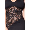 Robe cocktail dentelle florale asymétrique - LDR4