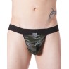 String noir sexy large élastique déco camouflage armée - LM814-57BLK