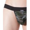 String noir sexy large élastique déco camouflage armée - LM814-57BLK