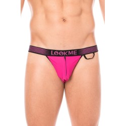  slip magenta homme échancré avec fermeture éclair, tissu confortable