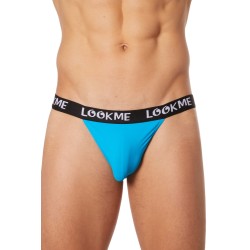  lingerie masculine : slip bleu échancré