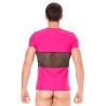 T-shirt magenta filet - LM2004-81MAG