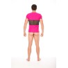 T-shirt magenta filet - LM2004-81MAG