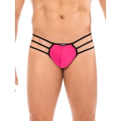 string homme avec 3 lanières sur chaque côté dans un style toile araignée de chez lookme, lingerie pour homme.