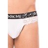 String blanc en dentelle délicate - LM2006-57WHT