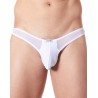 String blanc sexy avec fine résille - LM805-57WHT