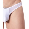 String blanc sexy avec fine résille - LM805-57WHT