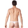 String blanc sexy avec fine résille - LM805-57WHT