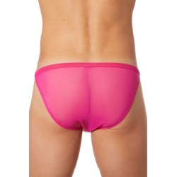 Tanga fine résille rose - LM92-61MAG