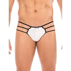 jock blanc pour homme avec trois cordes sur les côtés pour un style so sexy de la marque look me homme.