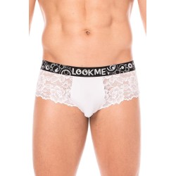 Mini-Pant blanc en dentelle délicate - LM2006-68WHT