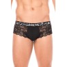 Mini-Pant noir en dentelle délicate - LM2006-68BLK