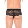 Mini-Pant noir en dentelle délicate - LM2006-68BLK