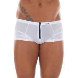 Mini Pant blanc avec double zip Wiz - LM16-68WHT