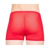 Boxer fine résille rouge - LM92-67RED