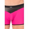 Boxer magenta simili cuir brillant - LM2001-67MAG