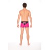 Boxer magenta simili cuir brillant - LM2001-67MAG