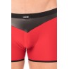 Boxer rouge simili cuir brillant - LM2001-67RED