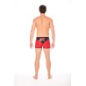 Boxer rouge simili cuir brillant - LM2001-67RED