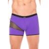 Boxer violet  filet et corde - LM2004-67PUR