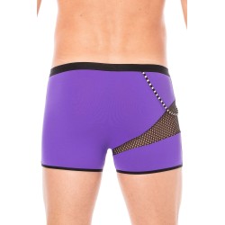 Boxer violet  filet et corde - LM2004-67PUR