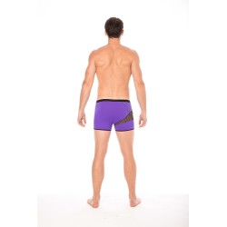 Boxer violet  filet et corde - LM2004-67PUR