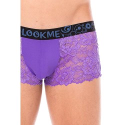 Boxer violet en dentelle délicate - LM2006-67PUR