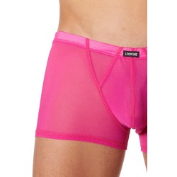 Boxer très fine résille rose - LM92-67MAG